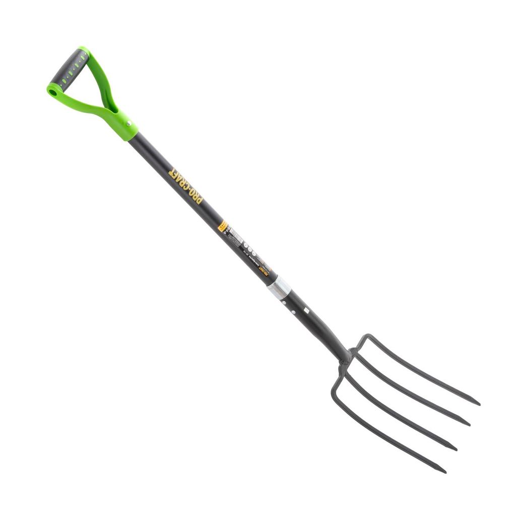 Fourche à bêcher de 115 cm avec manche en fibre de verre Image du produit 