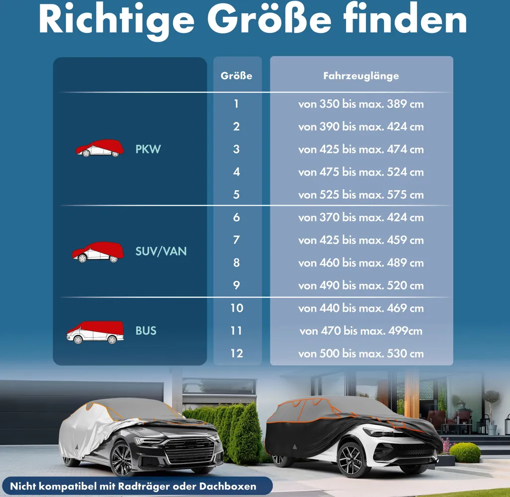 Bâche Voiture Anti-Grêle XXL 100% Polyester Renforcé Perma Protect - 13