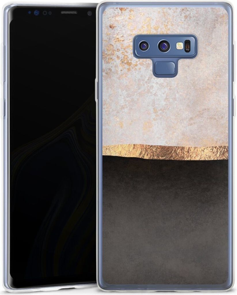 DeinDesign Slim Hülle für Samsung Galaxy Note 9 Silikon Case Ultra Dünn Handyhülle Abstrakt Black & White Trends