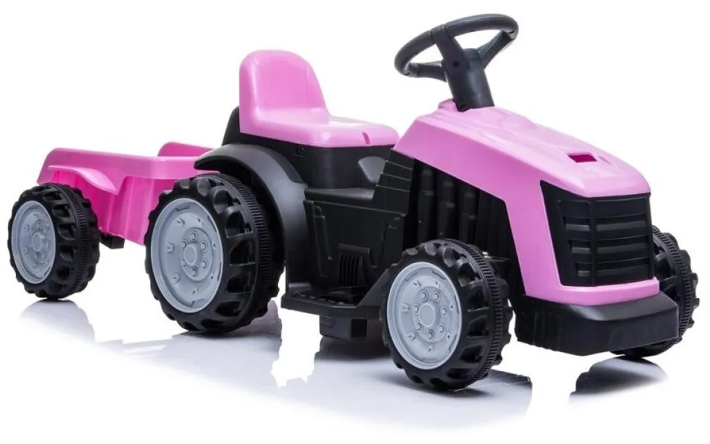 Tracteur à batterie rose enfant : le jouet idéal pour le jardin et parc