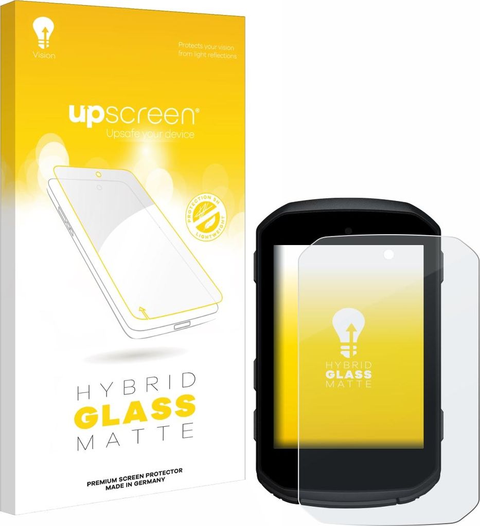 upscreen Entspiegelungs Schutzglas für Garmin Edge 550 Schutzfolie Panzer Folie Glas Display Schutz matt