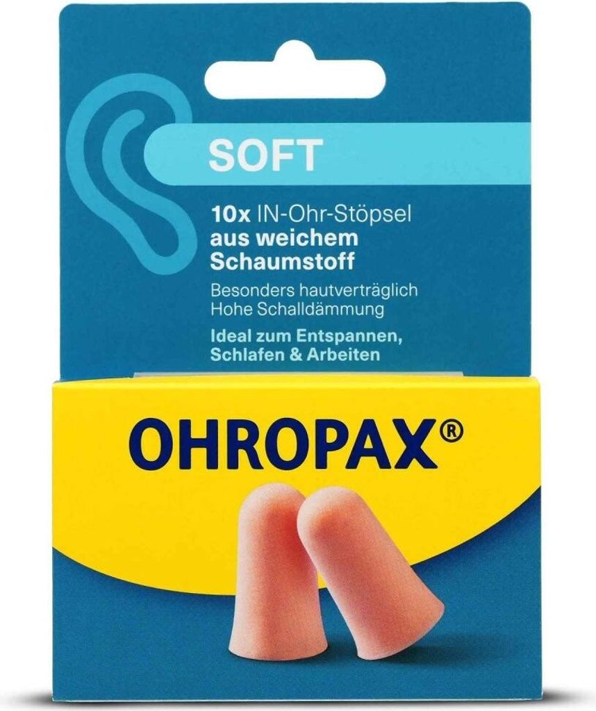 Bouchons d'oreille Ohropax soft en mousse 10 pces Image du produit 