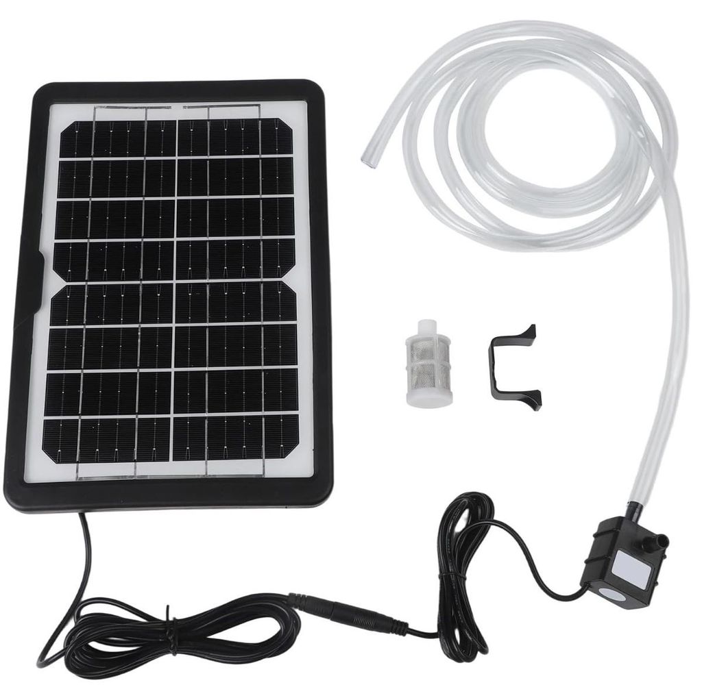 Solarbetriebener Teichbrunnen  - 10 Düsen + 1,5 m Schlauch, Produktbild 