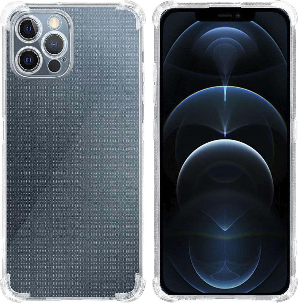 Cadorabo Hülle für Apple iPhone 12 PRO in VOLL TRANSPARENT Schutzhülle aus flexiblem TPU Silikon Back Case Cover Etui Handy Hülle