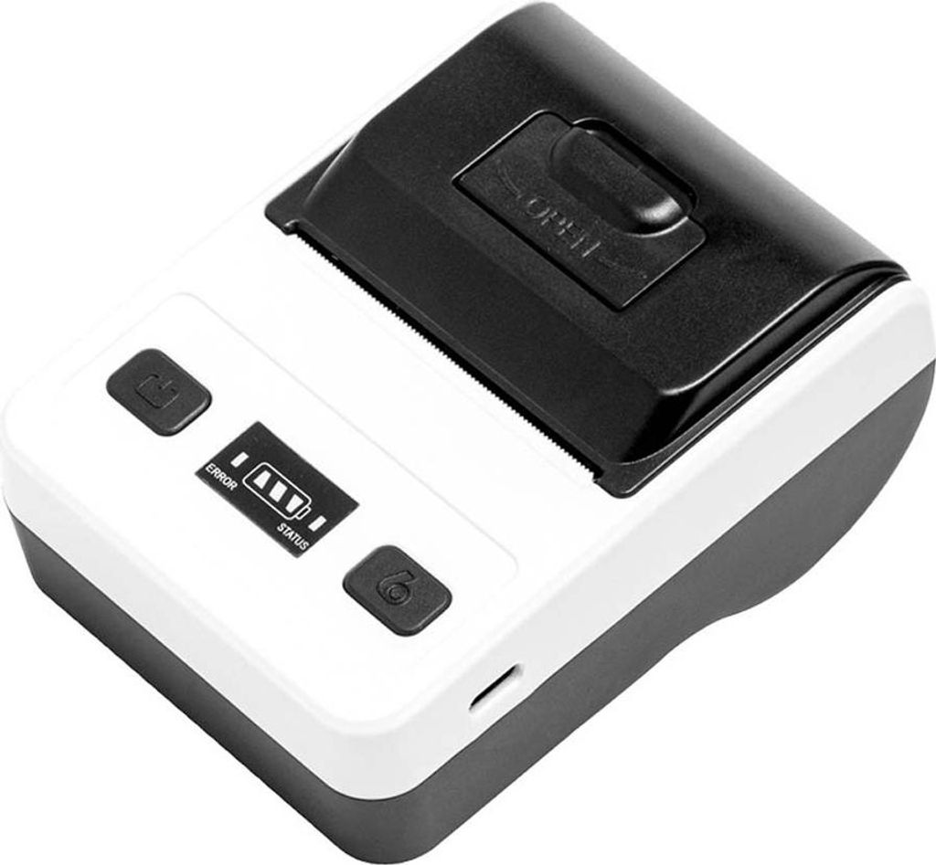 INF 58mm Bluetooth Thermodrucker - Kompakter, schneller Belegdruck für EU Weiß
