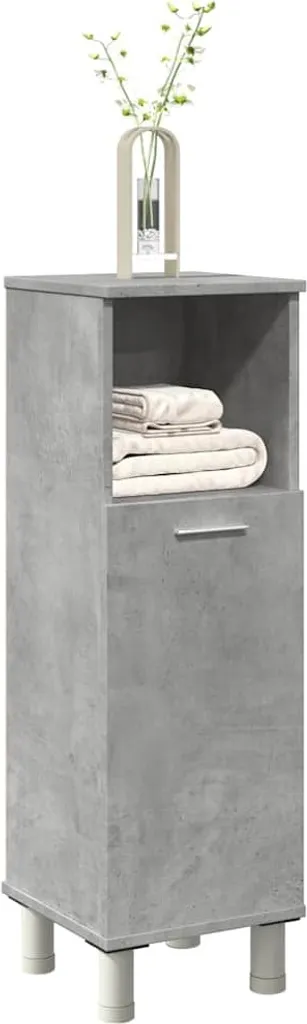 Colonna Bagno Moderna 30x30x95 cm - Effetto Cemento Grigio Maison