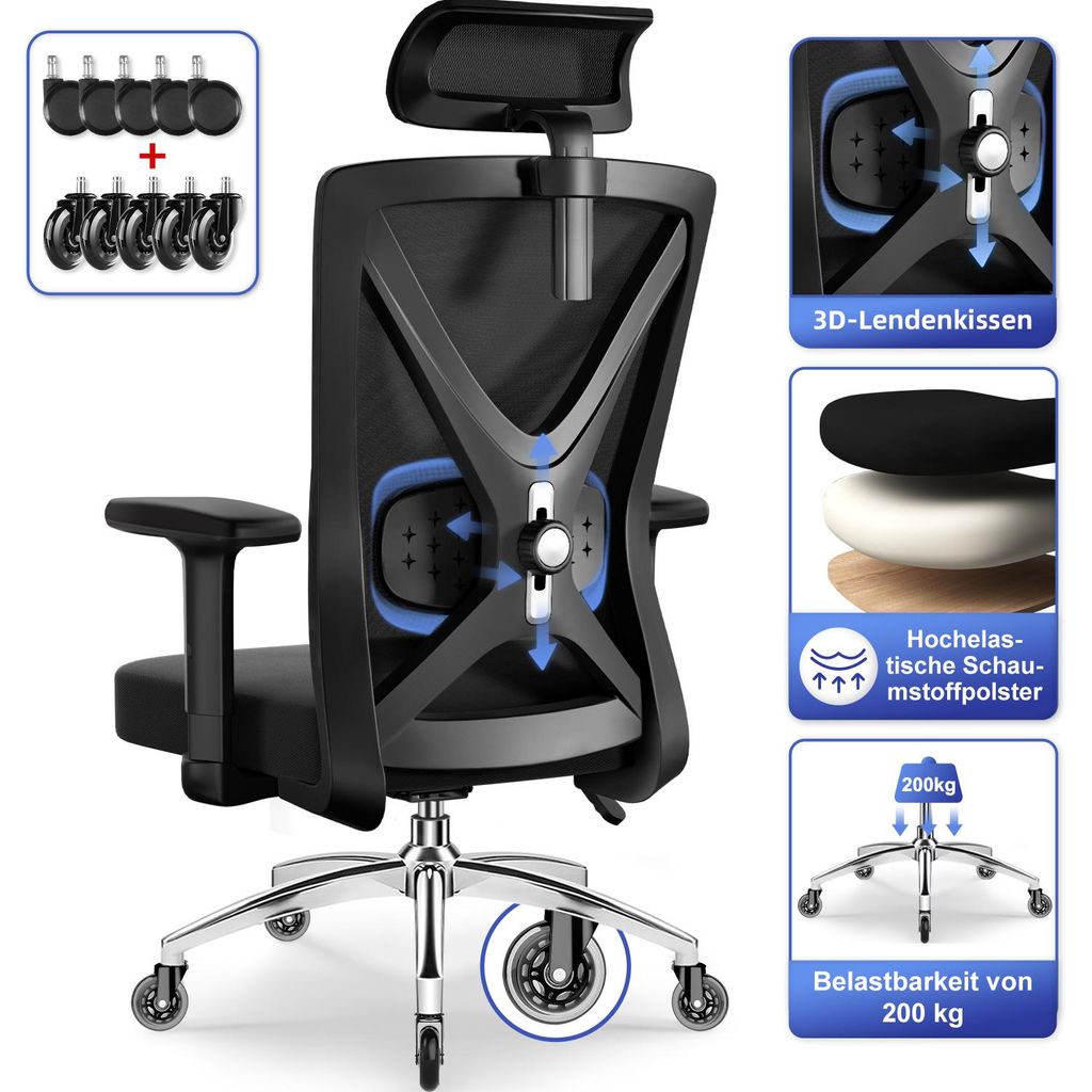 Chaise de bureau ergonomique, chaise de bureau, chaise de Image du produit 