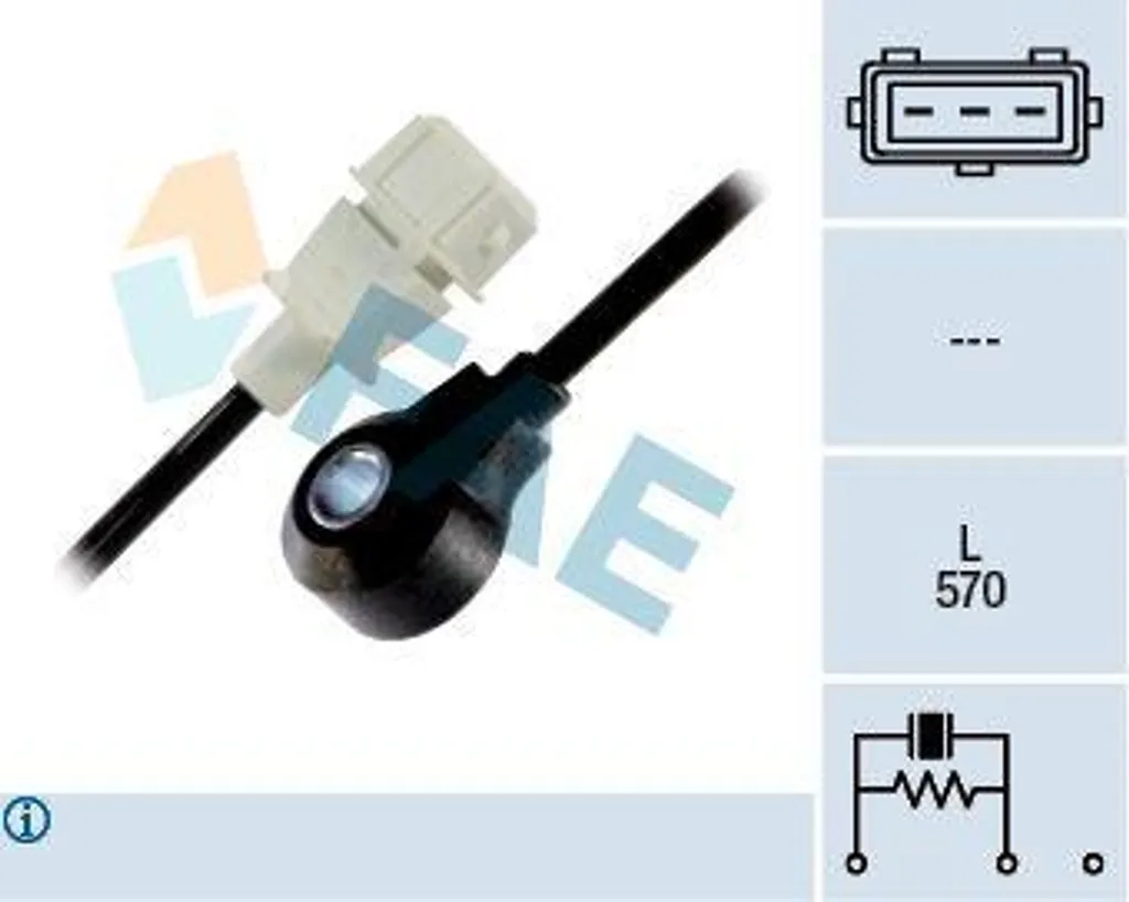 Capteur de Cliquetis Moteur pour VW Golf 3 Vento et Sharan - FAE 60109