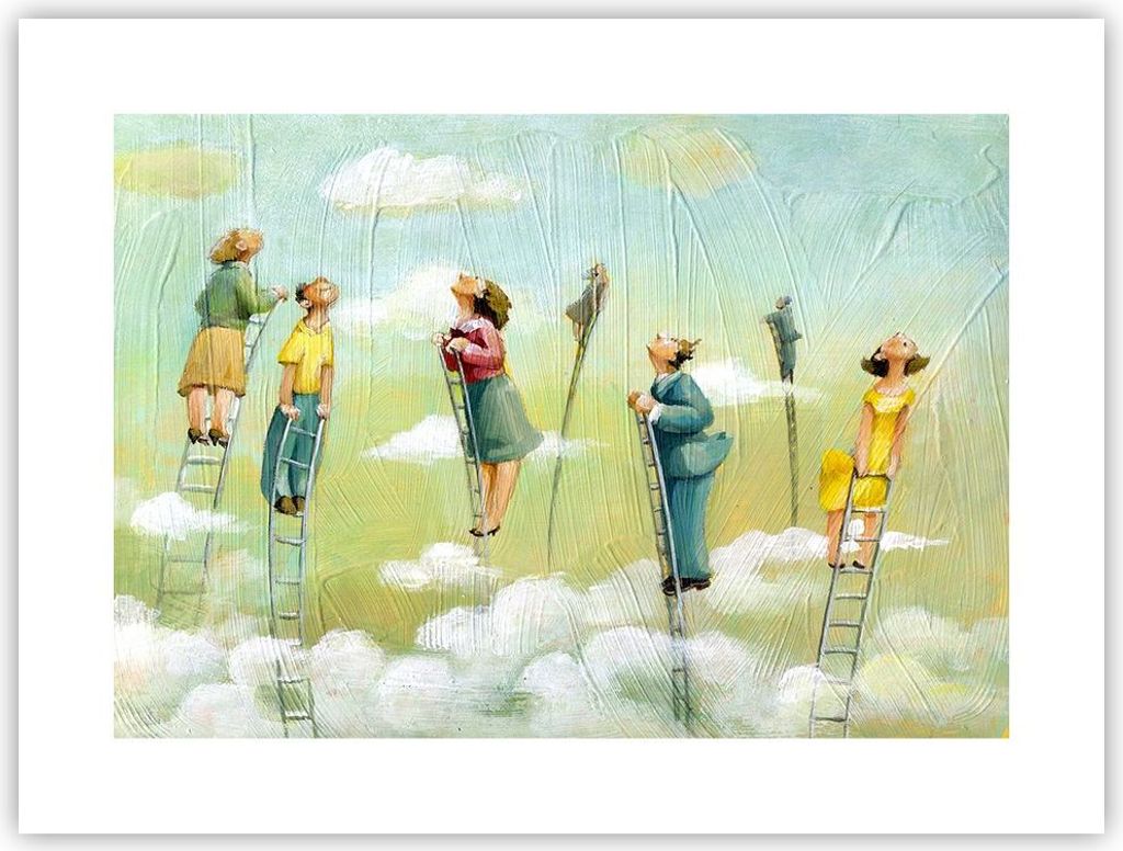 Poster - Poster ohne Rahmen - Abstraktion modern - 40x30 cm - Wand Bild - Wanddeko - Wandbilder - Kunstposter - Wandposter - Bilder - Kunstdruck - ...