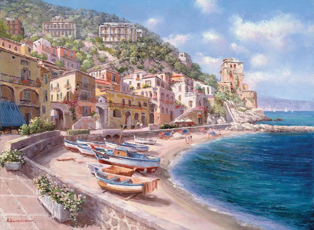 ANATOLISCHES Puzzle Cetara, Italien 1000 Teile