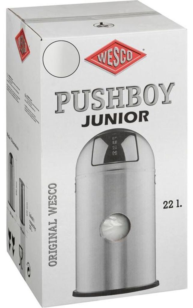 WESCO Pushboy Jr.22l weiß matt Zdjęcie produktu 