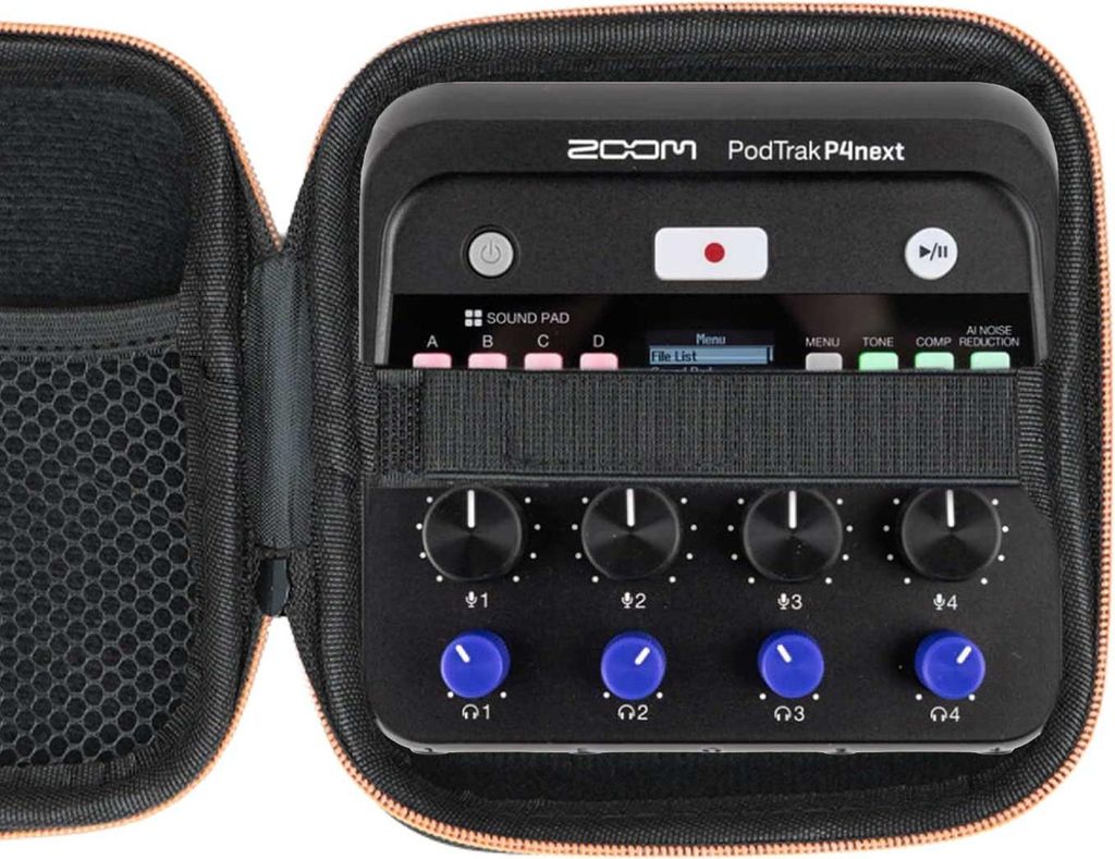 caseroxx Schutztasche für ZOOM PodTrak P4next aus EVA