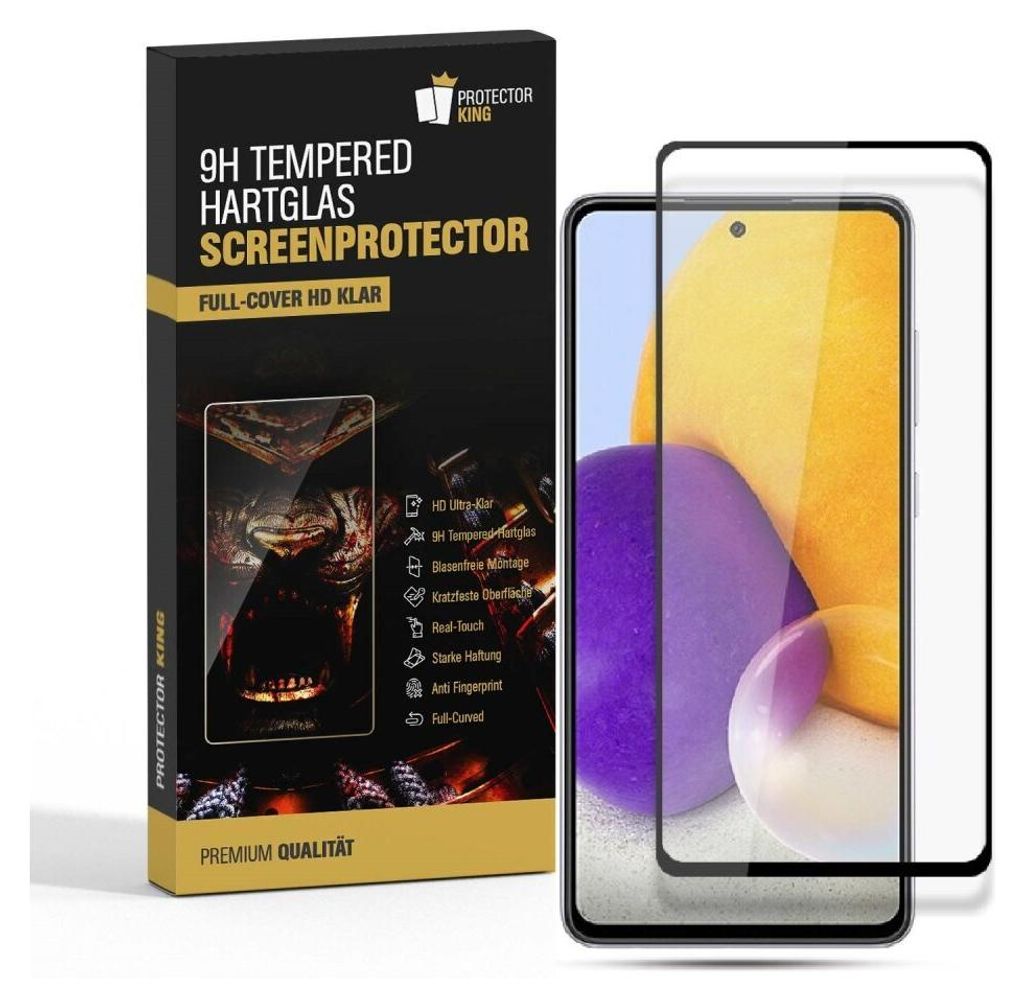 6x 9H Hartglas für Samsung Galaxy A53 FULL COVER Panzerfolie Displayschutz KLAR Panzerglas Schutzglas Schutzfolie Displayfolie Folie Glasfolie Dis...