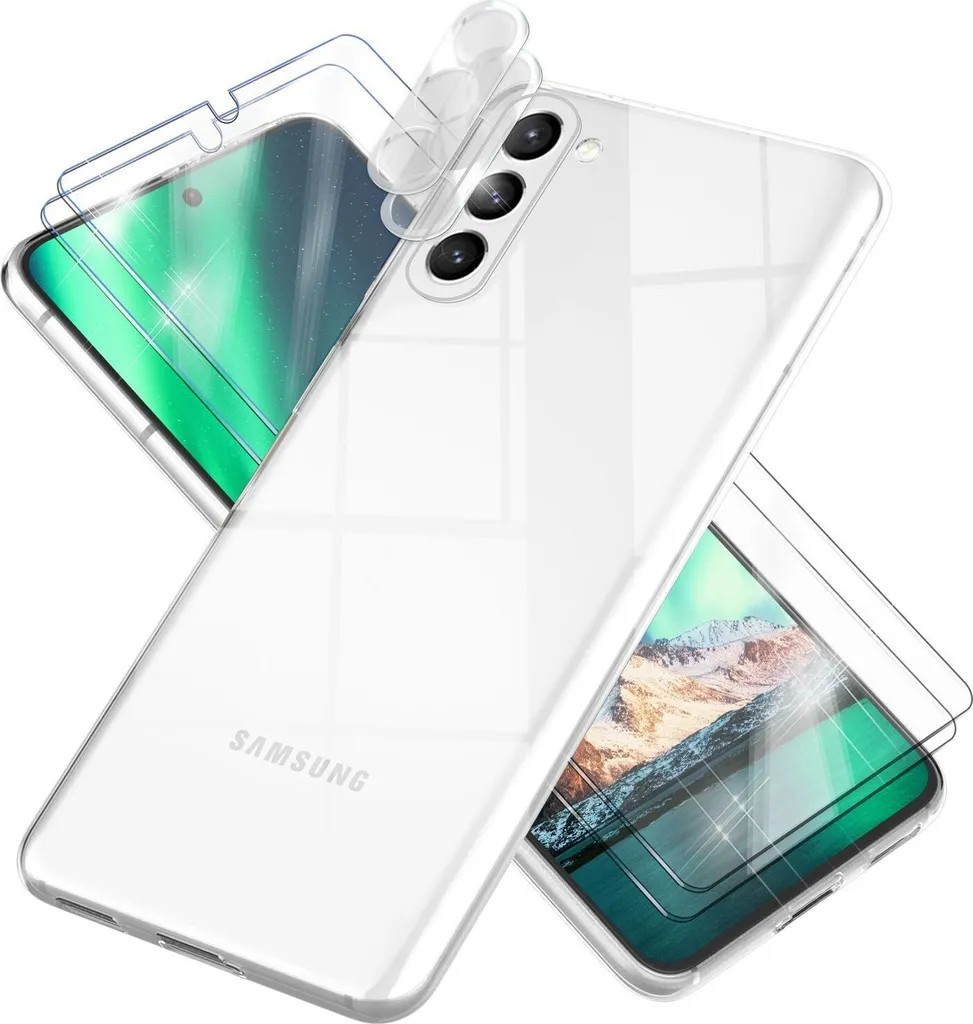 Offerta Kit 3-in-1 Cover Samsung S23 Plus Trasparente + 2 Vetri