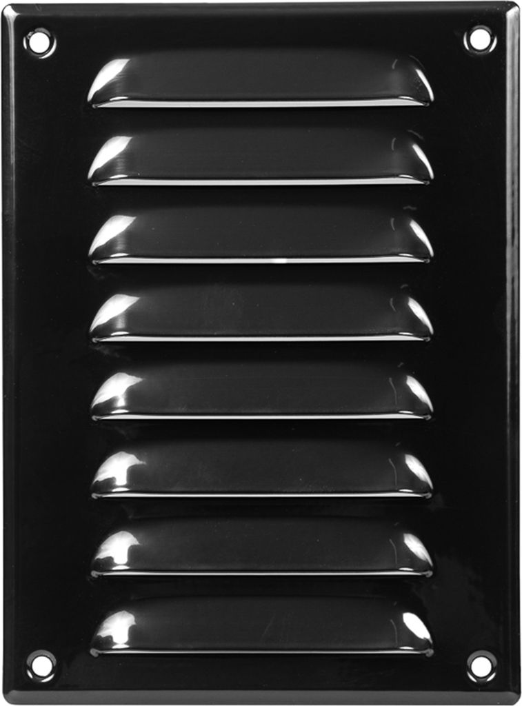 Lüftungsgitter LG-1419 BL-FG Schwarz 140 x190 Fliegengitter Abluftgitter