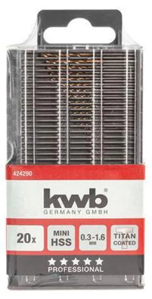 Kit de perçage pour circuits imprimés et bijoux 0,3-1,6mm 20 pcs