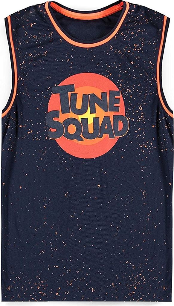 Difuzed - Basketball-Shirt Herren - Space Jam »Tune Squad« (schwarz), Größe:L