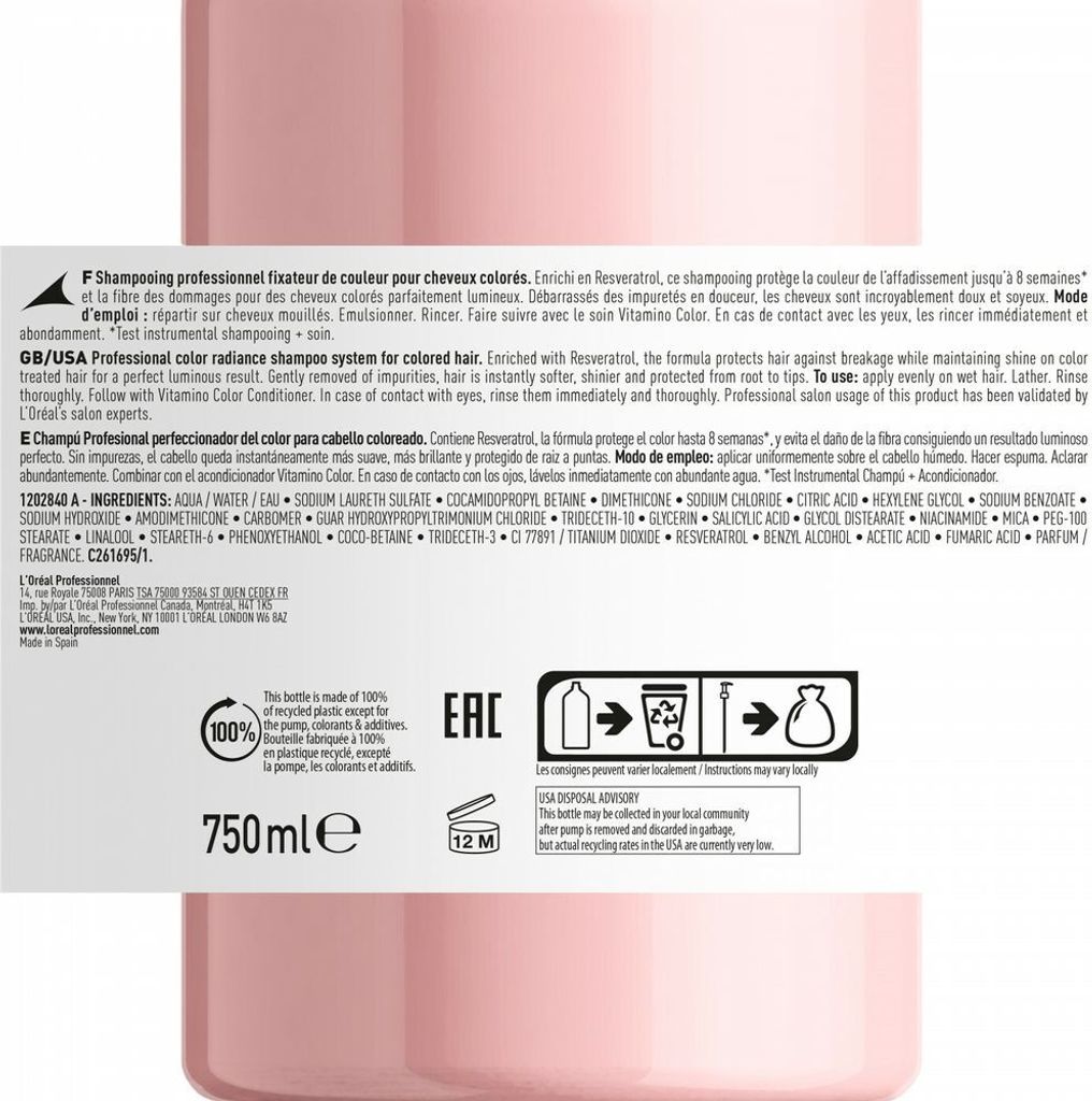 L'Oréal Professionnel Serie Expert Vitamino Colour Shampoo Zdjęcie produktu 10