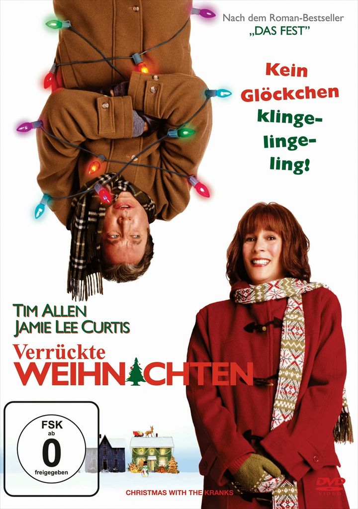 Movie poster for 'Verrückte Weihnachten' (Christmas with the Kranks) featuring the two main actors.