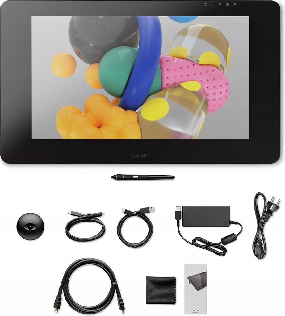 Wacom Cintiq Pro 24, Przewodowa, 5080 lpi, 522 x 294 mm, Zdjęcie produktu 
