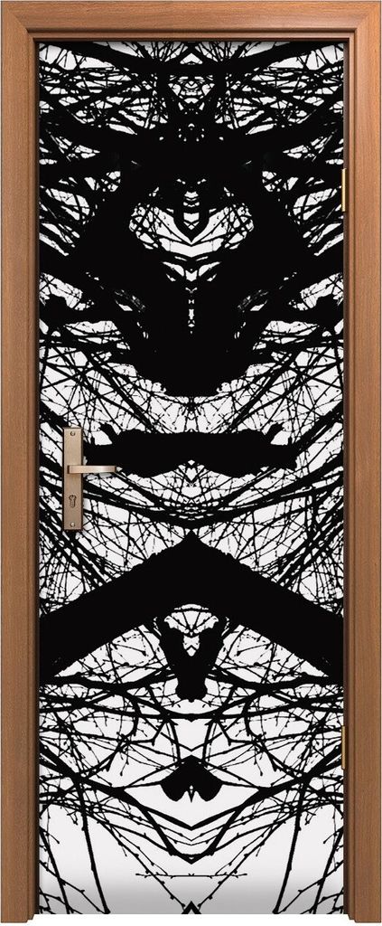 Türposter 70x200 cm Türaufkleber Türtapete Türfolie Klebefolie Foto Abstrakte Bäume Äste