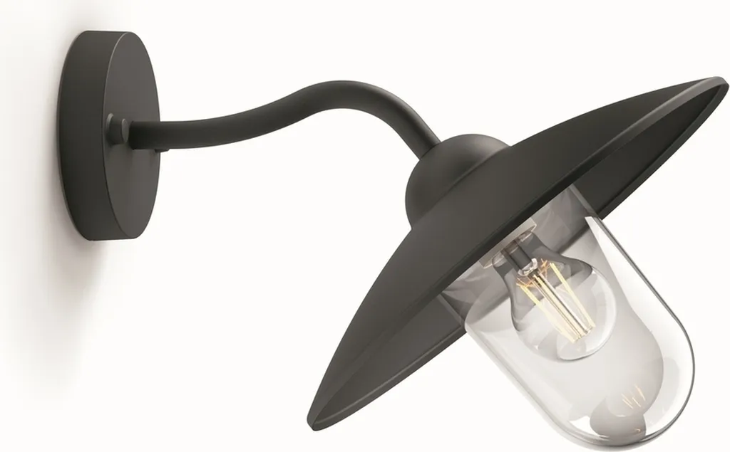 Luminaire extérieur étanche IP44 Philips Hammock E27 Noir Métal