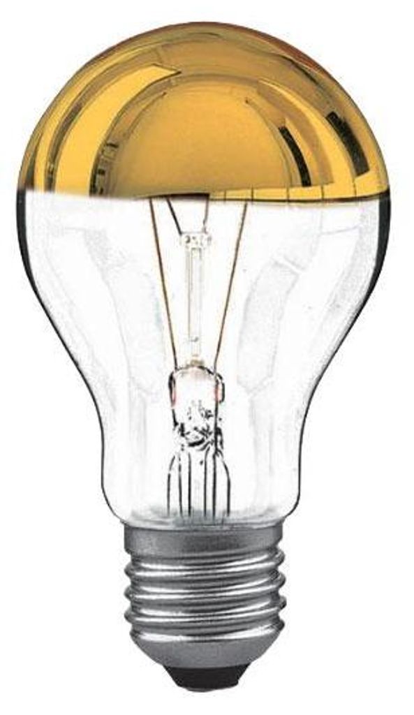 Bellight Glühbirne Birnenform A60 40W E27 Kopfspiegel Gold Produktbild 