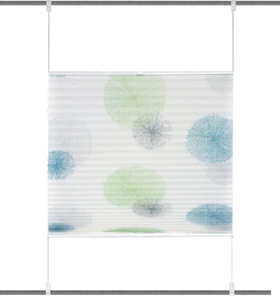 Klemmfix Plissee Rawlins grün blau BxH 50x130cm