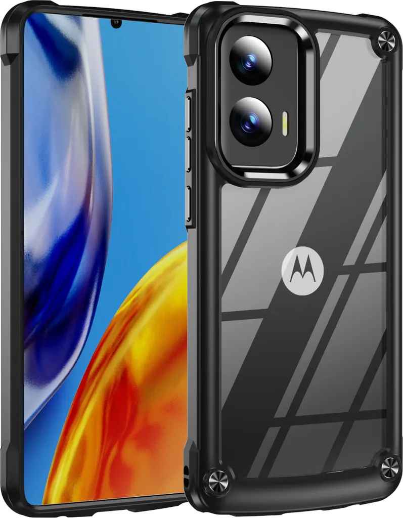 Custodia Motorola Moto G Stylus 5G 2024: Protezione Ibrida Antiurto Nera