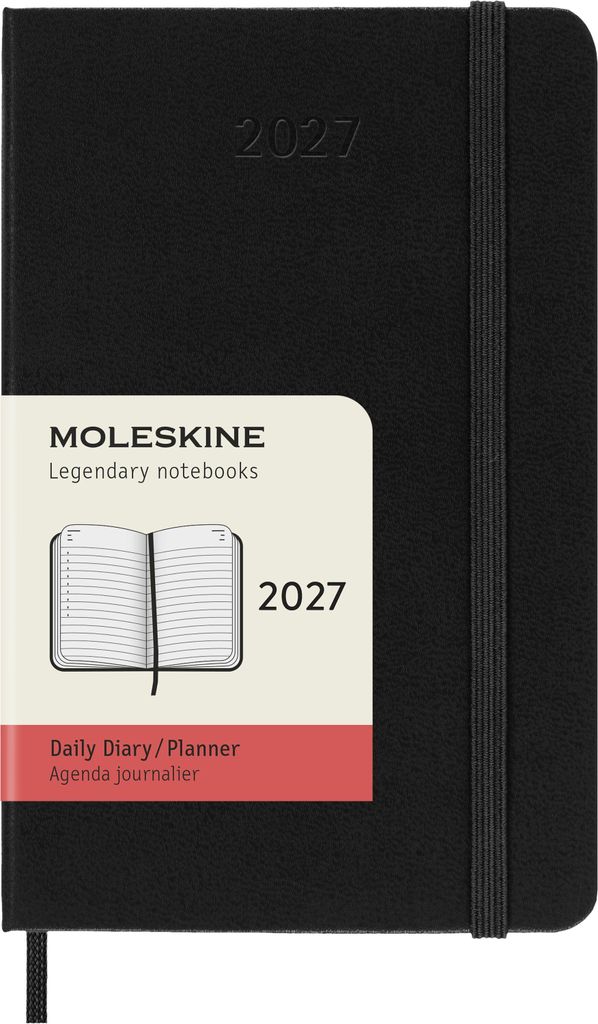 Moleskine Tageskalender für 12 Monate 2027, Format Produktbild 