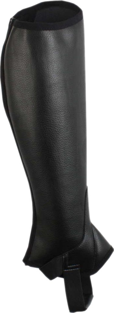 Saxon Unisex Equileather Halb Chaps WB797 (M) (Schwarz)