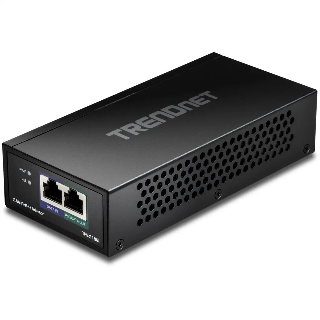 Iniettore 2.5G PoE++ TRENDnet TPE-219GI 90W | Professionale Certificato