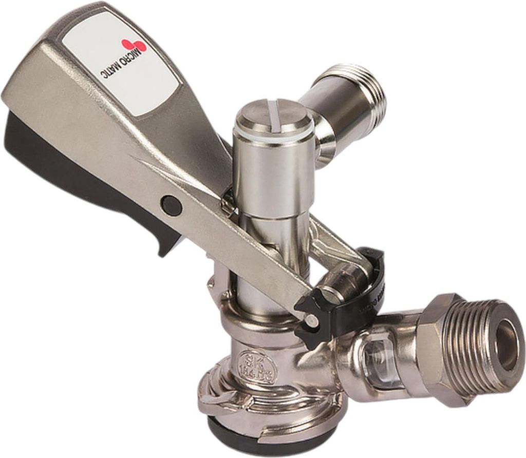 Micro Matic KEG Zapfkopf Thekenanstich seitlich Typ S Anschluss Korb S-System