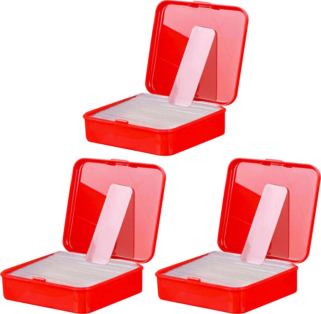 3 Boxen, je 60 Stück/Box doppelseitiges Klebeband, leicht abziehbar, transparentes selbstklebendes rechteckiges Aufkleberpad, starkes, wasserdicht...