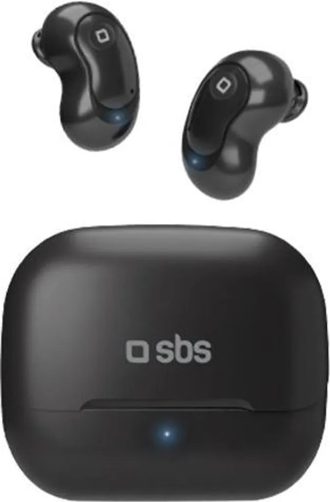 Écouteurs Bluetooth SBS Noirs avec Micro et Commandes Tactiles TWS