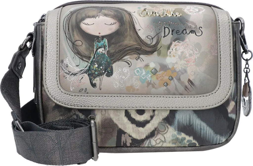 Anekke borsa a tracolla Real Oval Flap-Crossbody Bag Multicolor multicolore - 9