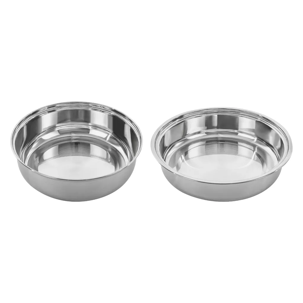 Chafing Dish en Acier Inoxydable Argent avec Couvercle de 4L - 7