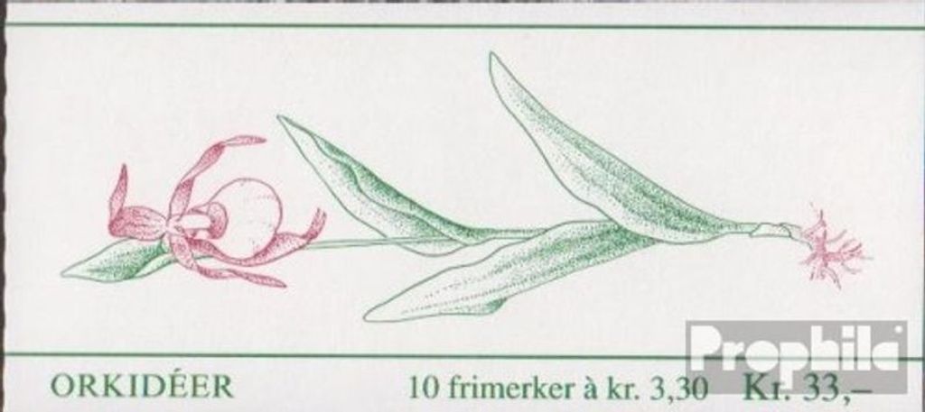 Briefmarken Norwegen 1992 Mi MH18 (kompl.Ausg.) postfrisch Orchideen