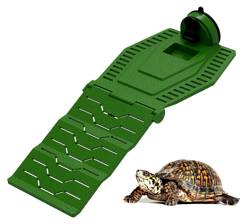 Sonnenplatzrampe für Schildkröten im Aquarium | Ruheplattform für Landschildkröten, Kletterterrasse für Reptilien und Amphibien