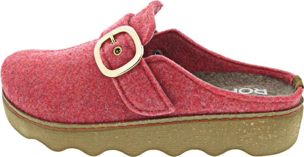 Rohde Damen Pantoffel Softfilz Hausschuh mit Plateau und Produktbild 