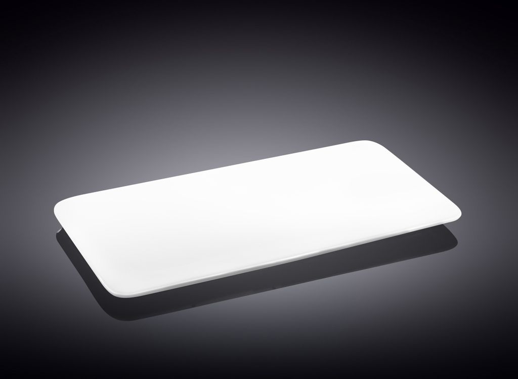 Plat de service Wilmax 30 x 16 cm en porcelaine, blanc Image du produit 