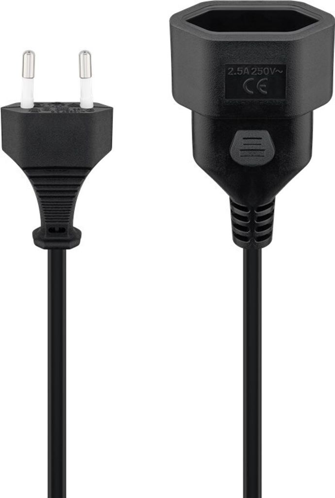 goobay Verlängerungskabel Eurostecker schwarz 3 m Obrázok produktu 