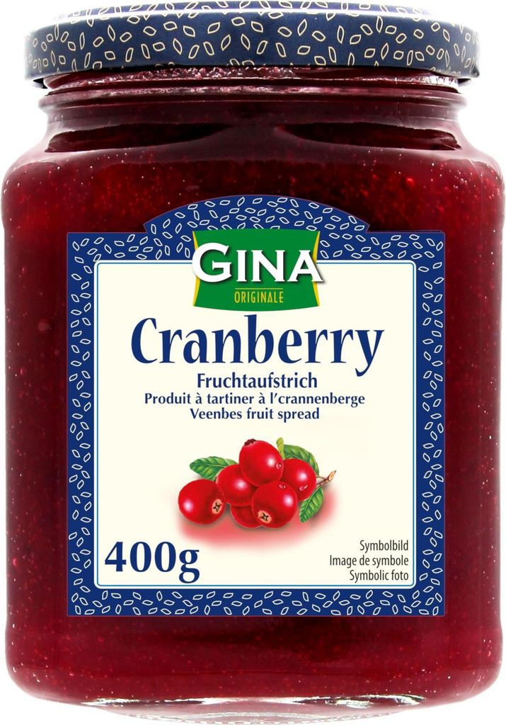 Gina Confettura di frutta Mirtillo rosso Immagine del prodotto 
