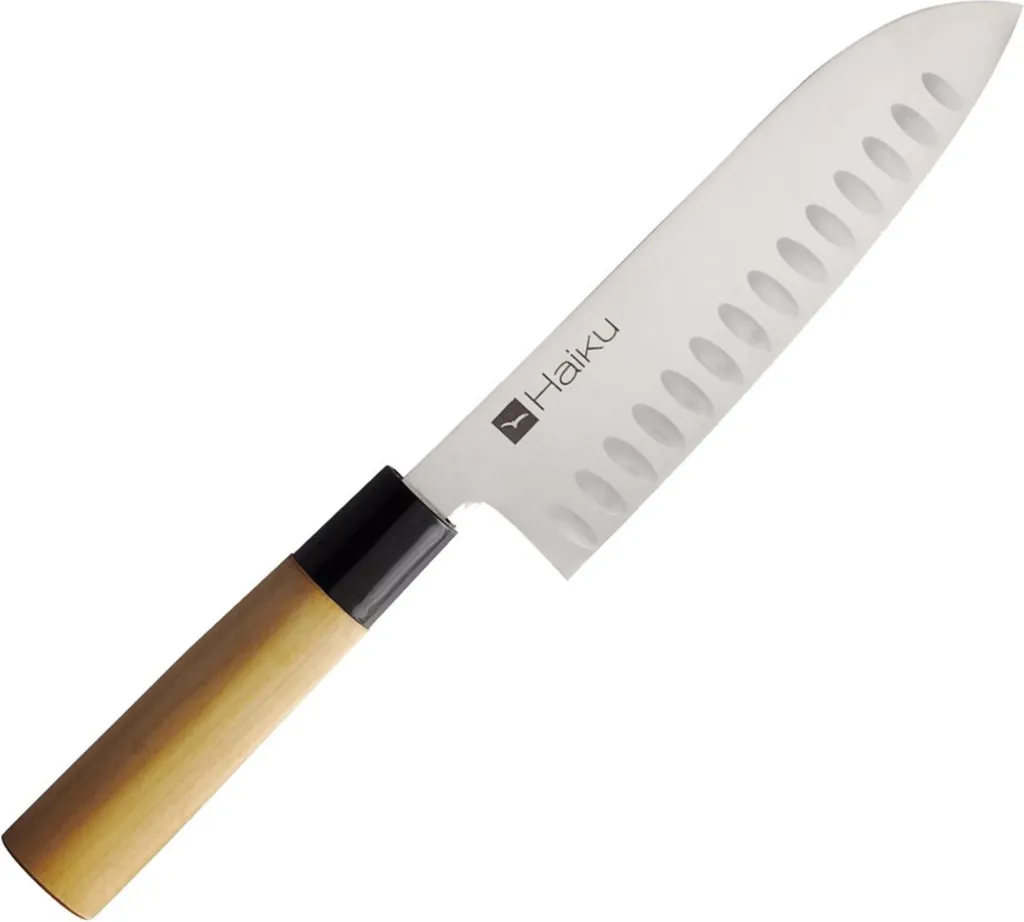 Haiku H16 Santoku Original 17cm Chroma - Acciaio Molibdeno con Alveoli