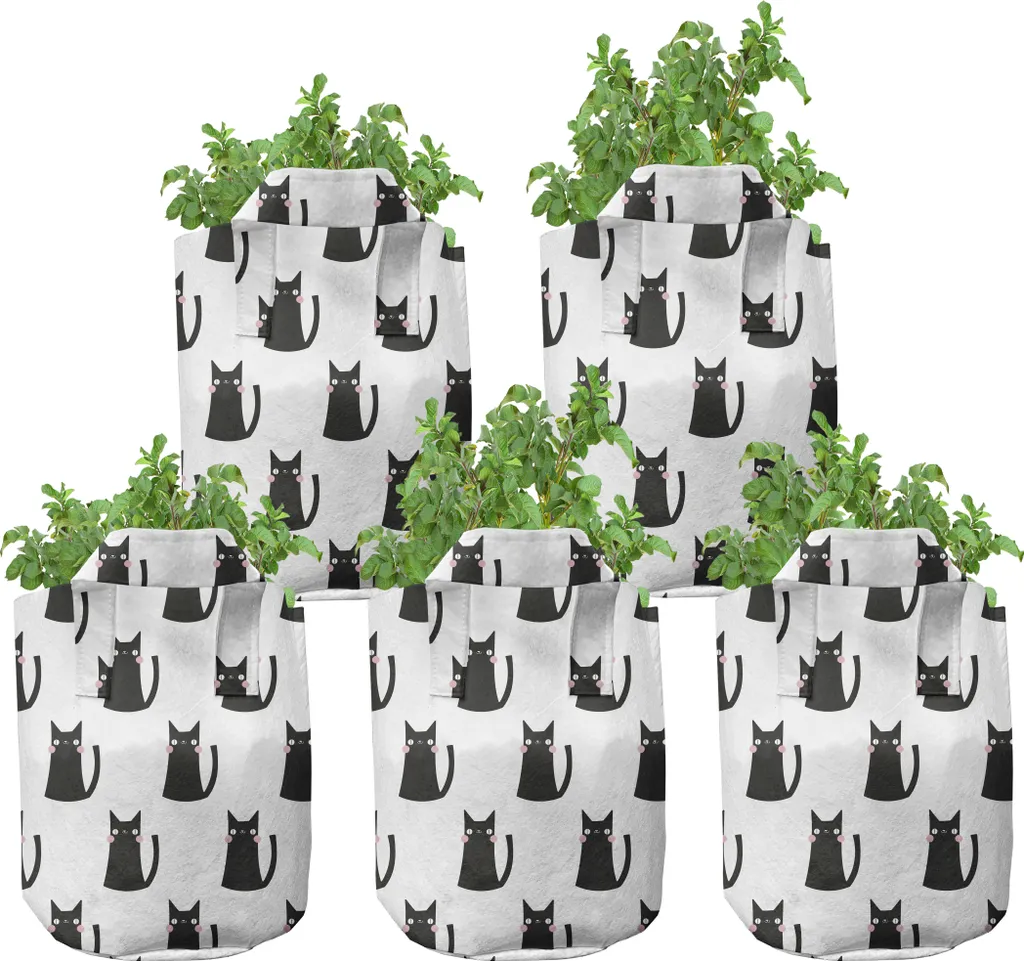 Pots de culture haute performance 7 gallons lot de 5 avec anses rose