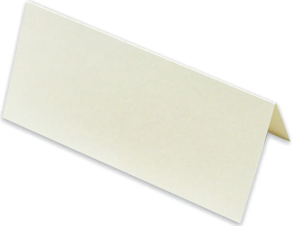 Carte de Table Rigide qui tient debout Rössler Paperado 250g Nacrée