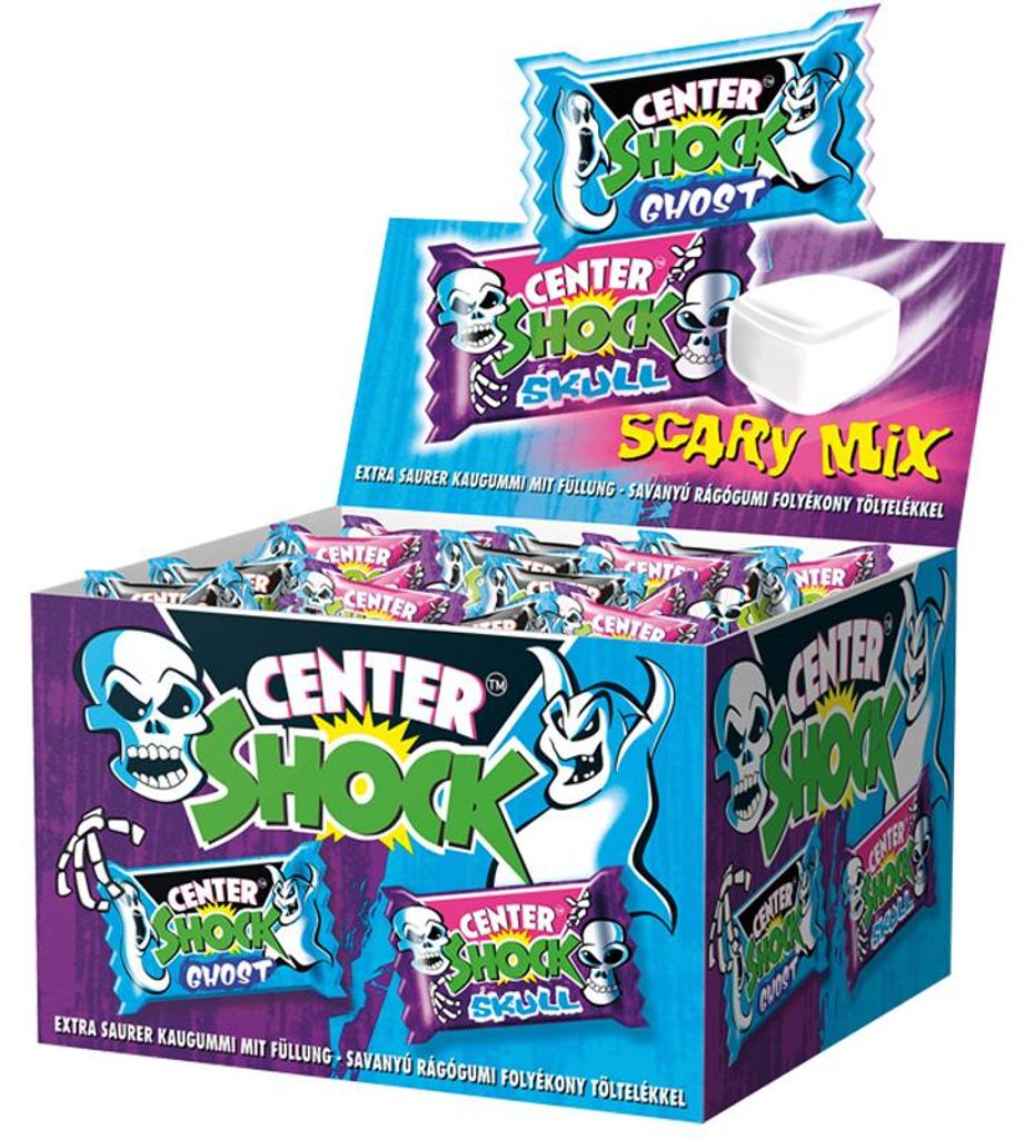 Center Shock Scary Mix extra saures Kaugummi 2 Grusel Zdjęcie produktu 