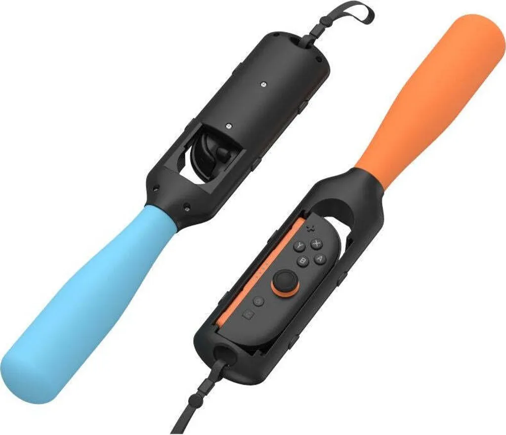 Supporto / tappi per Joy-Con per Nintendo Switch 2 / OLED / 1, YAXO Baseball Set, 2 pezzi, arancione / blu