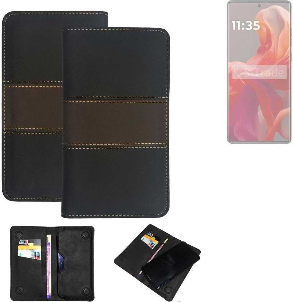 K-S-Trade Hülle Handyhülle kompatibel mit Motorola Moto S50 Neo Schutzhülle Walletcase Bookstyle Tasche Schutz Case Handytasche Wallet Cover