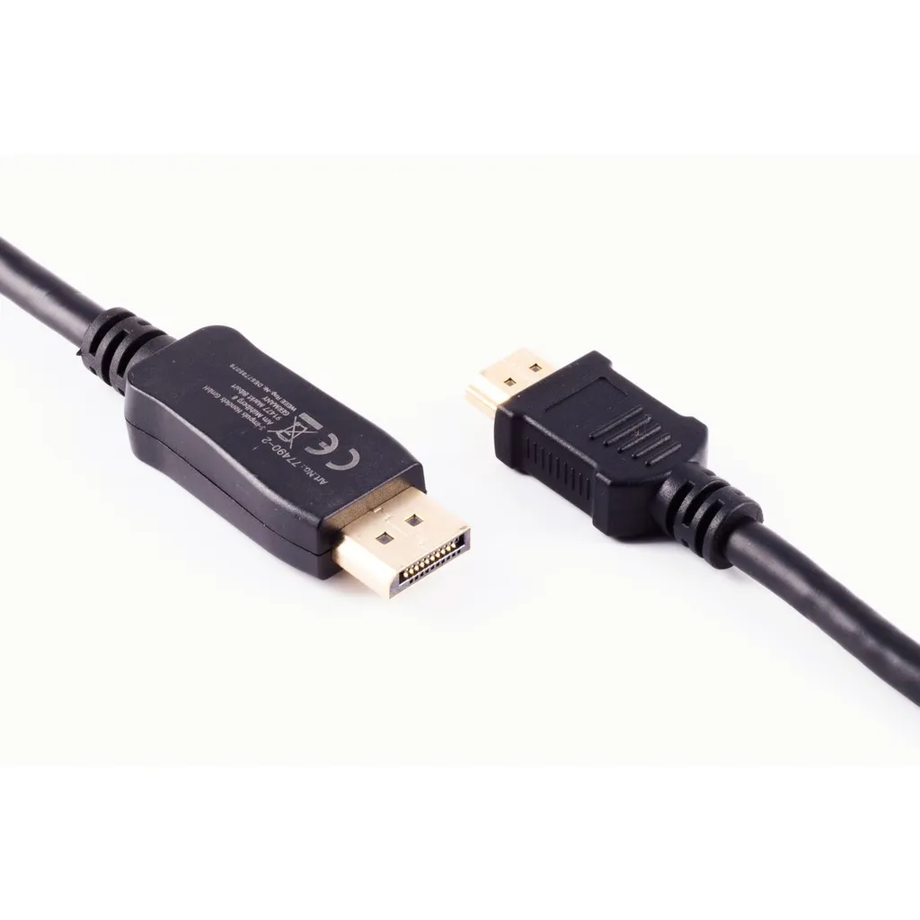 Câble DisplayPort vers HDMI 7,5m shiverpeaks BASIC-S pour Vidéo HD